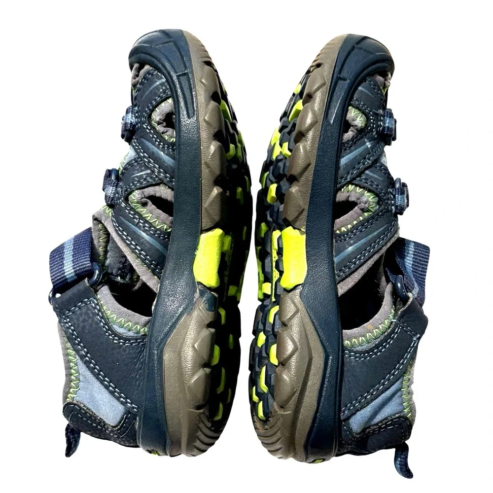 Merrell Hydro Hiker Kids Blue Size 11 Waterproof Shoe Sandals Outdoor Blue Green
